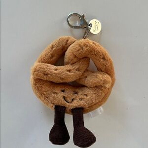 Authentic Pretzel Jelly Cat bag charm
